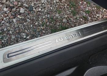 Listwa progowa stał, Alu z logo Peugeot 207
