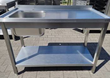 Zlew 1 Kom Z Blatem i Półką - 120/60/85 cm - M.813 N