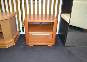 Stolik TV 52cm Dębowy z Szufladą,  -70% Outlet