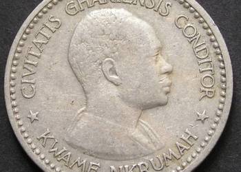 GHANA 1 SHILLING 1958 - KWAME NKRUMAH - STAN 2