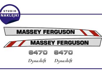 Naklejki Massey Ferguson 6470 ciągnik traktor Nalepki Komplet naklejka