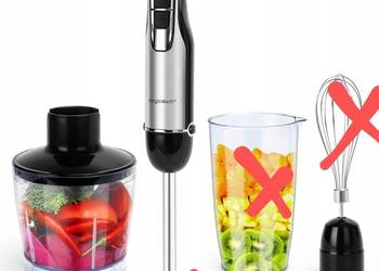 Blender Ręczny Wielofunkcyjny 4w1 Aigostar Buckle MOCNY 1000W kruszy lód