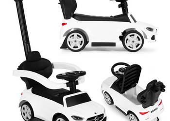 Jeździk pchacz autko Mercedes C CLASS interaktywna kierownica prowadnik bi…