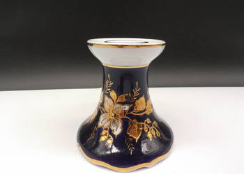 Świecznik Schmiedefeld – Echt Kobalt – Lata 70. XX wieku