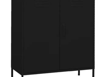 Szafka czarna 80x35x1015 cm stalowa WM-336169