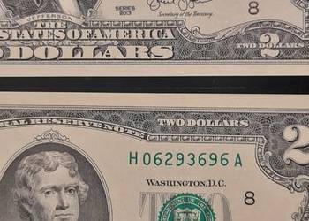 2 dolary usa kolejne UNC 2013r.