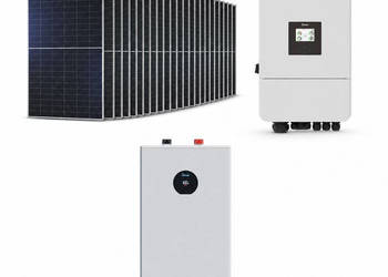 Zestaw fotowoltaiczny hybrydowy 14 kWp - falownik DEYE SG05LP3 1