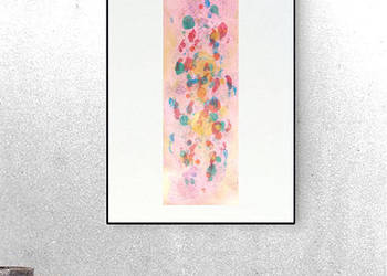 pastelowy obraz, abstrakcja pastelowa, grafika do sypialni