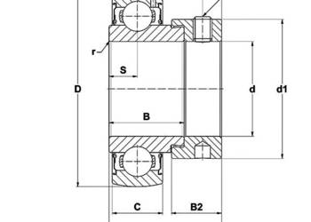 RAE40-NPP-B INA ORYGINALNE łożysko kulkowe JOHN DEERE