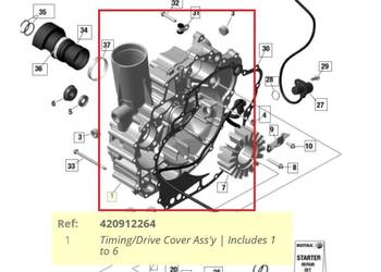 Pokrywa magneta do skutera wodnego Sea-Doo gtx gtr wake BRP 420912264 Pokrywa magneta do skutera wodnego Sea-Doo gtx gtr wake BRP 420912264