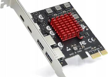 KONTROLER ADAPTER ELUTENG 4 porty USB 3.1 PCI Express karta rozszerzeń