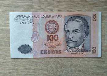 Banknot 100 cien intis Peru