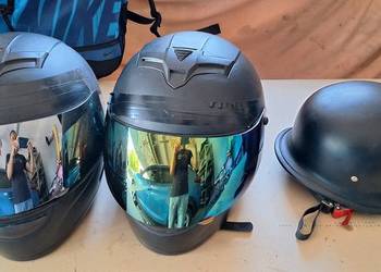 Kask motocyklowy x 2 + Chełm