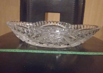 PRL Kryształ Łódka 26 x 6 x 14 cm.