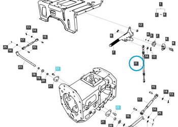 Linka hamulca ręcznego - LS Tractor LS MT3.55/LS MT3.57/LS MT3.60