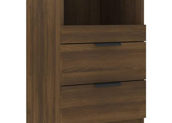 Szafki nocne 2 szt. brązowy dąb materiał drewnopochodny WM-817044