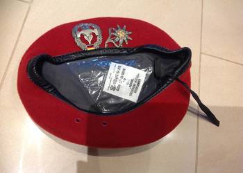 Czerwony Beret BAMBERGER MUTZEN - INDUSTRIE