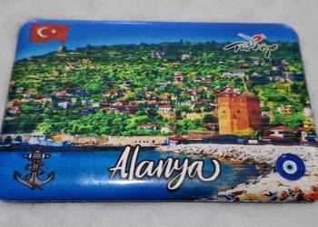 Magnes na lodówkę, Turcja, Alanya, 7,8x5,3cm (Kolekcje, magnesy)