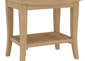 Stolik łazienkowy 50x35x45 cm lite drewno tekowe WM-340748