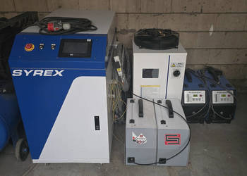 Professionalna spawarka laserowa 3kW Fiber 3w1 + 4 podajniki + chłodnica