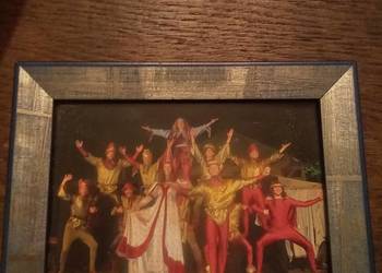 Ramka ze zdjęciem ze średniowiecznymi trubadorami