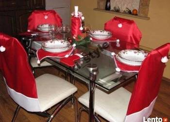 POLSKI Mikołaj pokrowce na krzesło ,serwetka ,bieżnik