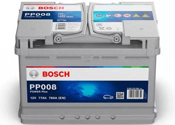 Akumulator Bosch 77Ah 780A EN PP008 PRAWY PLUS