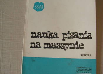 Nauka pisania na maszynie - I. Wojciechowska