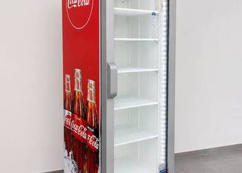 Szafa chłodnicza Coca-Cola 410L LED Przeszklona Witryna Lodówka Sklepowa
