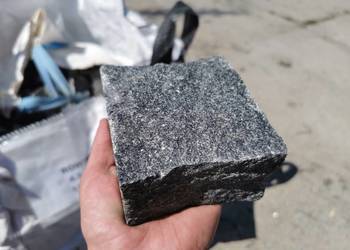 Kostka Granitowa Cięto-łupana Rzędowa CZARNA 10x10x5 HIT!!