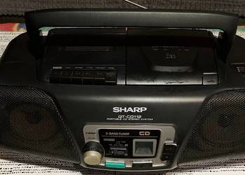 Sharp QT-CD112H – boombox CD + kaseta + radio | bardzo dobry stan