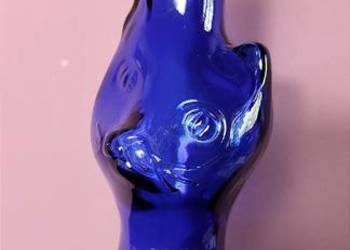 Butelka KOT - szkło - ozdobna, dekoracyjna, wazon, flakon 33 cm