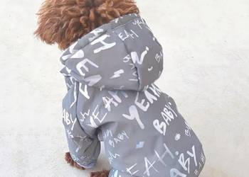 Ocieplana, odblaskowa kurteczka dla małego pieska (S)