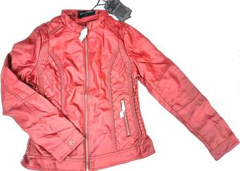 M Nowa kurtka damska skóra ekologiczna bordowa 86