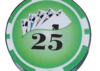 Młynek Ręczny do Tytoniu CBD Suszu w kształcie żetonu do Pokera Zielony