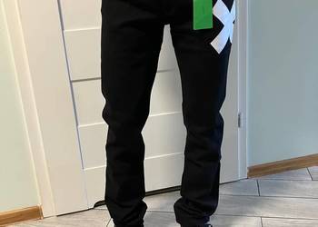 Nowe czarne męskie spodnie jeansy Kenzo skinny luksus