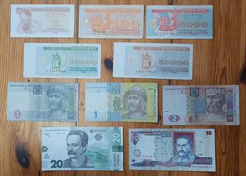 Zestaw Banknotów Ukraina x 10