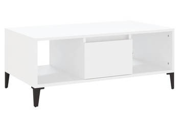 Stolik kawowy biały 90x50x365 cm materiał drewnopochodny WM-821068