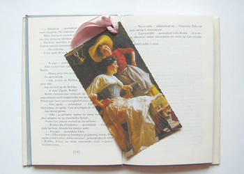 zakładka z obrazami kobiet, zakładka vintage malarswto dawne zakładka z obrazami kobiet, zakładka vintage malarswto dawne