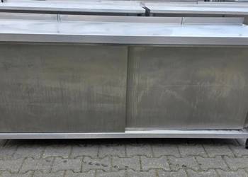 Stół Gastro z Szafką Drzwi Suwane 200/60/85 cm M.1307 N