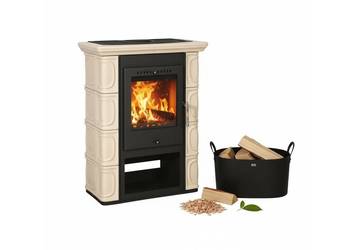 Piec piecyk kaflowy Thorma BORGHOLM Kremowy 7kw ECODESIGN