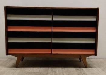 komoda design lata 60-te Czechosłowacja Jiroutek vintage kolorowe szuflady