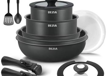 Zestaw garnków i patelni 13 el – indukcja, nieprzywierająca powłoka, pełny