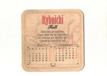 Rybnicki - podstawka do piwa. Nr.3.