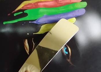 Asymetryczna spinka do włosów mosiądz rękodzieło