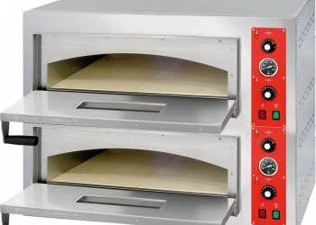 Piec do pizzy 2-komorowy elektryczny 2x4 fi 320 mm STALGAST 781024