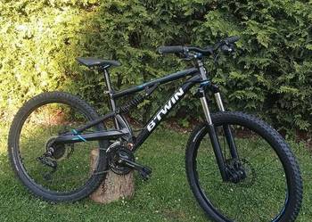Rower Full, Btwin Rockrider 500S, rama S, kola 26 cali, czarny
