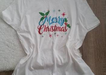 Świąteczna koszulka white Merry Christmas Prezent