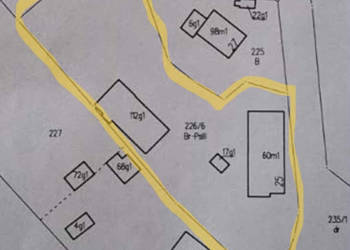 Mokry Dwór, działka 22,5a z domem i budynkami gosp.- bez pośredników