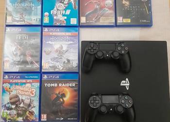 PlayStation 4 Pro 1Tb + 7216B + 8Gier + 2Pady - Stan Bardzo Dobry!Warszawa